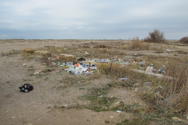 Крымский пляж превратился в огромную мусорную свалку [фото]