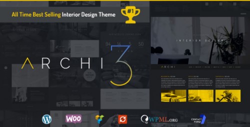Nulled Archi v3.1.3 - Interior Design WordPress Theme product graphic