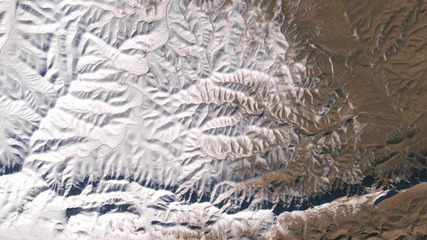 NASA опубликовало спутниковое фото заснеженной Сахары (фото)
