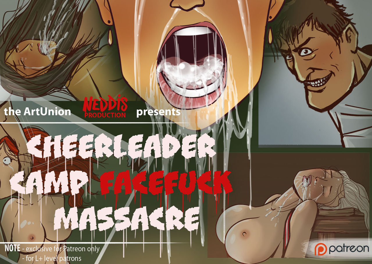 Adult comic by Disarten - Cheerleader Camp - Facefuck Massacre