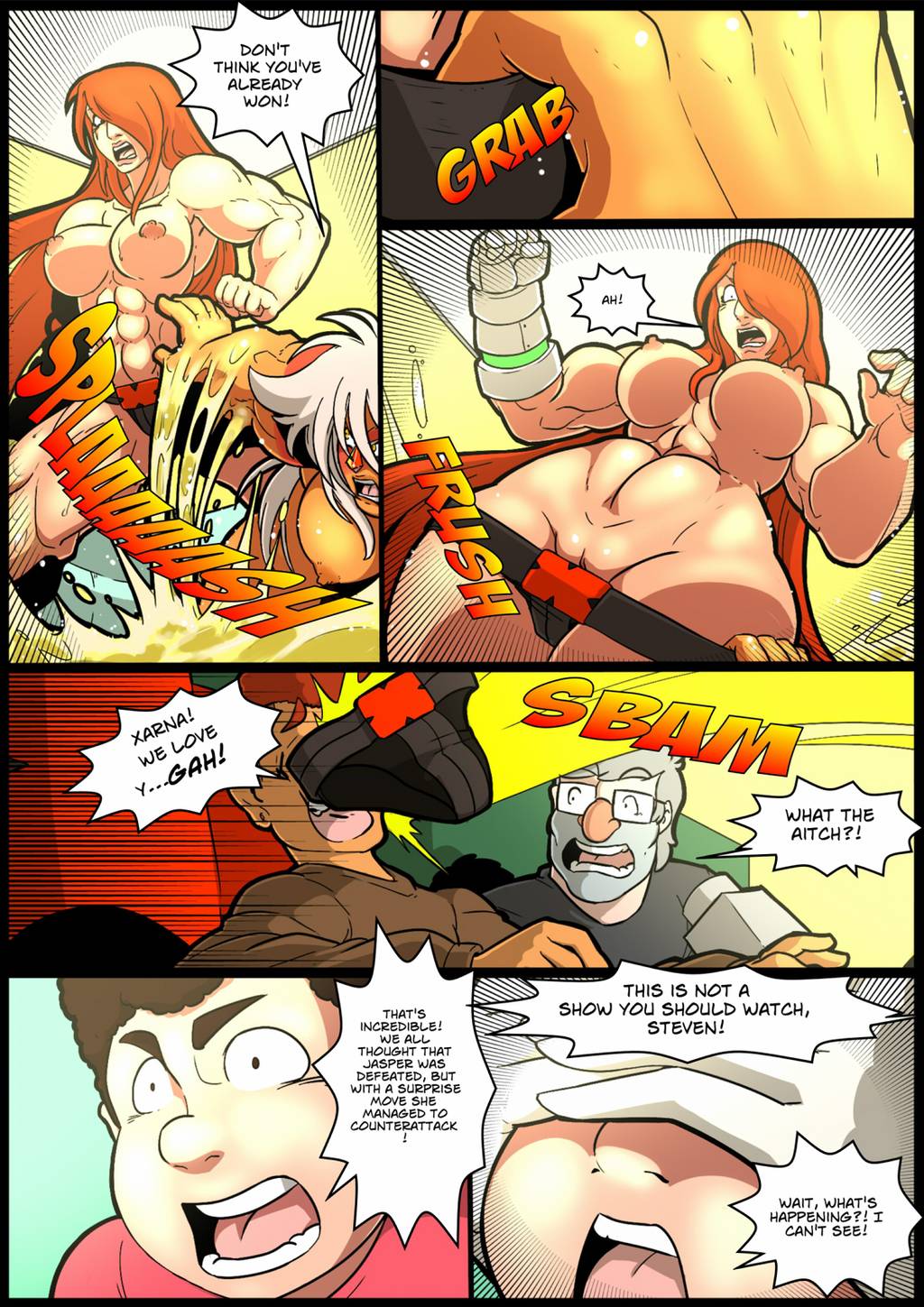 Fantasr\stic superhero comic by Mad Project - Jasper vs Xarna