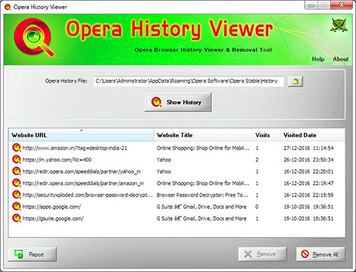 Opera History Viewer 1.0 + Portable