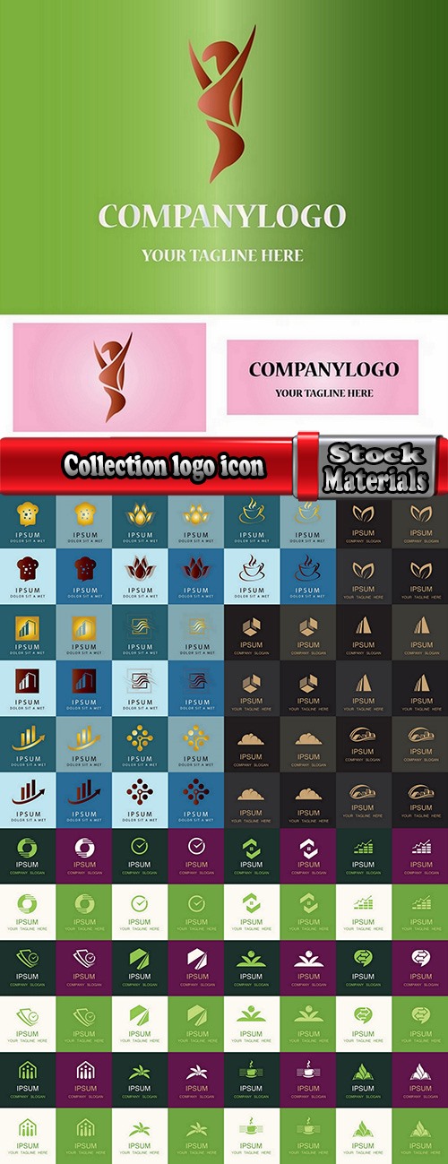 Collection logo icon web design element site 36-25 EPS
