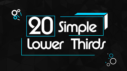 20 Simple Lower Thirds - Project for After Effects (Videohive)