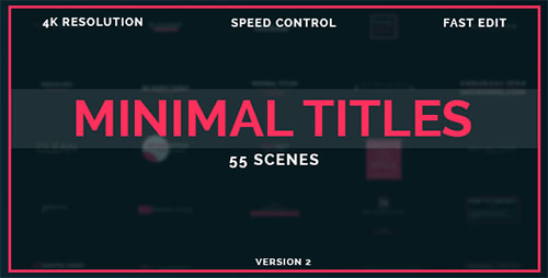 50 Minimal Titles - Project for After Effects (Videohive)