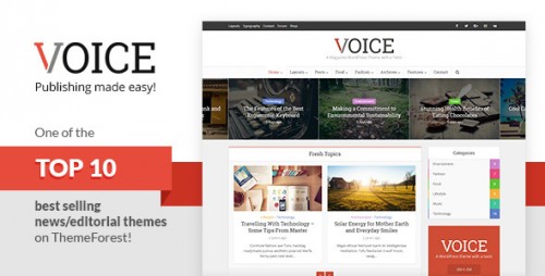 [NULLED] Voice v2.4 - Clean News/Magazine WordPress Theme file