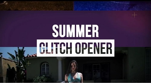 Summer Glitch Opener After Effects Templates