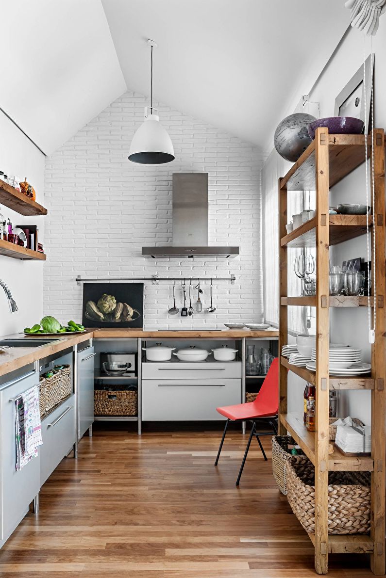 Дизайн кухни в стиле лофт (40 фото), кухня в индустриальном стиле