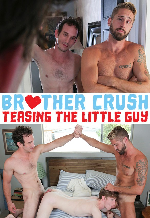 [BrotherCrush.com] Teasing The Little Guy (Wesley Woods, Greg Mc Keon, Felix Maze) [2019 г., anal, oral, threesome, bareback, 720p]