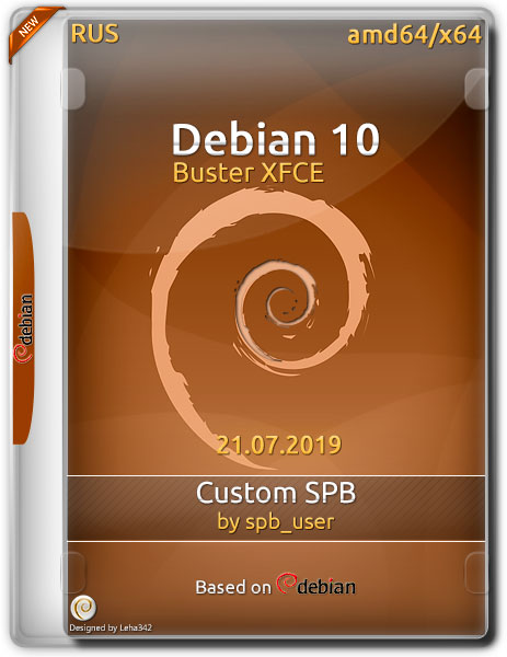 Debian 10 Buster XFCE x64 Custom SPB 21.07.2019 (RUS)