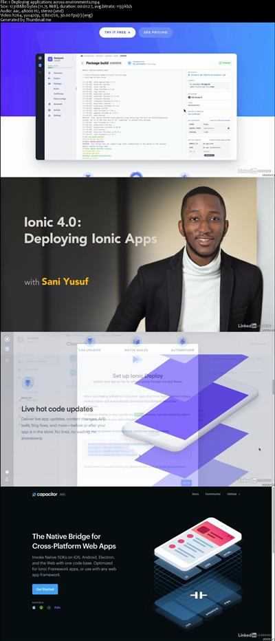 Ionic 4.0 Deploying Ionic Apps