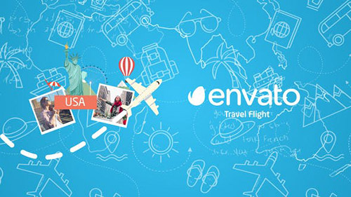 Travel Flight Logo - Project for After Effects (Videohive)