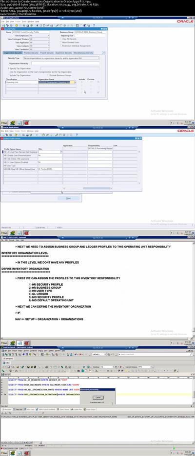 Learn Complete Inventory Module (Technical) in OracleAppsR12
