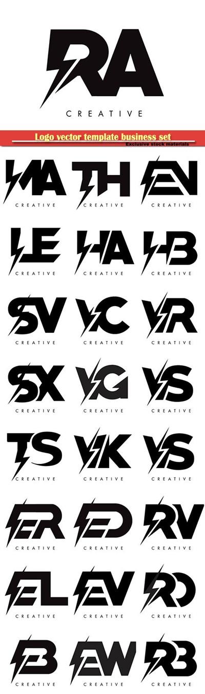 Logo vector template business set Part3