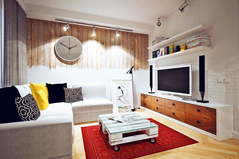 Гостиная в скандинавском стиле - 60 фото, дизайн интерьеров