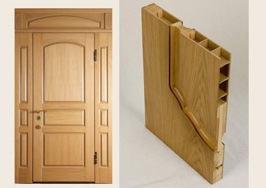 Двери из дерева входные конструкции из натурального массива или шпона