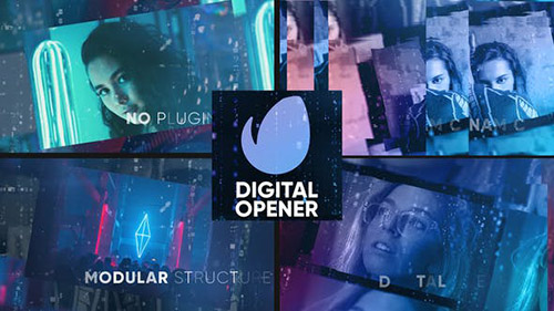 Digital Opener | Slideshow - Project for After Effects (Videohive)