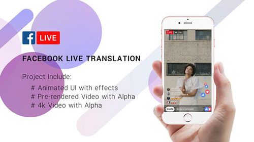 FaceBook Live Translation Stream - 22289820 - Project for After Effects (Videohive)