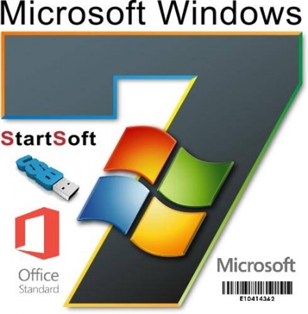 Windows 7 sp1 AIO Plus Office Pack Release by StartSoft 23-2019 (x86)