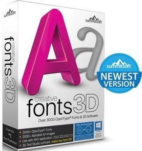 Summitsoft Creative Fonts 3D v10.5