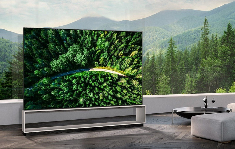 LG азбука торговли монструозного 88-дюймового телевизора с панелью OLED позволением 8K