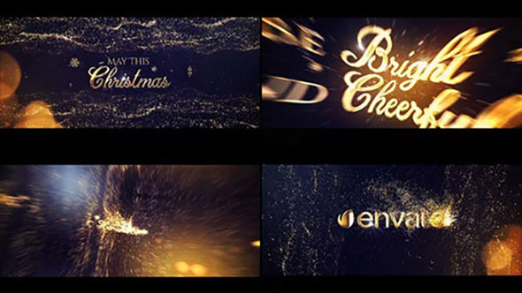 Gold Christmas Greeting Titles - Project for After Effects (Videohive)
