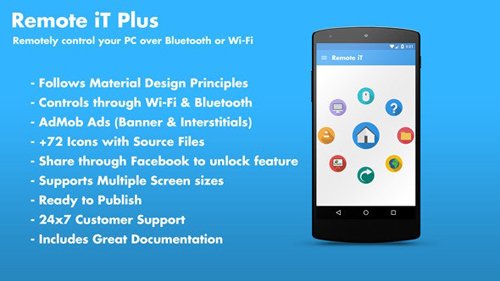CodeCanyon - Remote iT Plus v2.0 - Control your PC + Admob + Share - 11146076