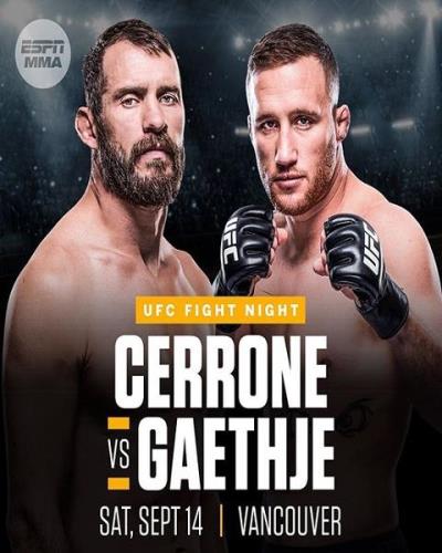 Смешанные единоборства. UFC Fight Night 158: Джастин Гэтжи – Дональд Серроне / Основной кард / UFC Fight Night 158: Donald Cerrone vs Justin Gaethje / Main Card (2019) IPTV 1080i