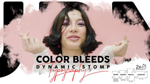 Color Bleeds Dynamic Stomp Typography - Project for After Effects (Videohive)