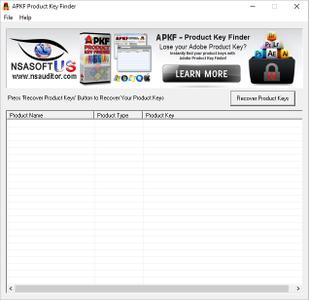 APKF Adobe Product Key Finder  2.5.8.0 + Portable