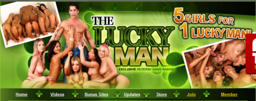 [TheLuckyMan.com / DVSX] The Lucky Man - Reverse Gang Bang : The Lucky Man bangs 5 whores! (Pack / 21 videos) [2005-2011, Gang Bang, Group Sex, Orgy, Reverse Gangbang, Lesbian Orgy, WEB-DL]
