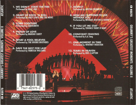 VA   Grammy's Greatest Moments  Volume II (1994)