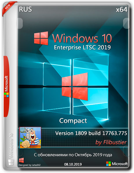Windows 10 Enterprise LTSC 2019 x64 Compact by Flibustier (RUS/2019)