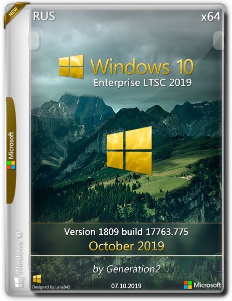 Windows 10 Enterprise LTSC 17763.775 Oct2019 by Generation2 (x64) (2019) =Rus=