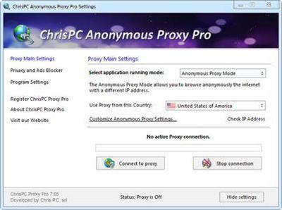ChrisPC Anonymous Proxy 8.00  Pro
